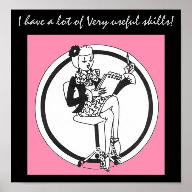 Office Skills Poster (Framsidan)