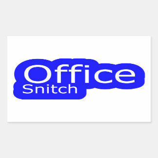 Office Snitch | KONTORS HUMOR | Rektangulärt Klistermärke