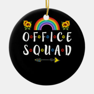 Office Squad School Secretary Administration Julgransprydnad Keramik