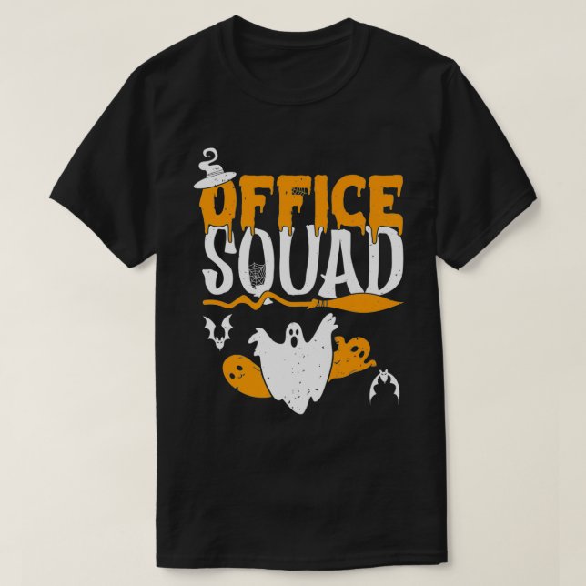 Office Squad Spooky Halloween Back to school Admin T Shirt (Design framsida)