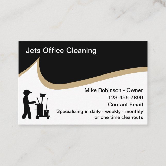 Office-Städning och Janitorial-tjänster Visitkort (Framsida)