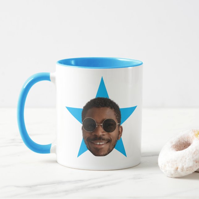 Office Star Mugg, Office TV Show Mugg, Ansikte mug Mugg (Med munk)