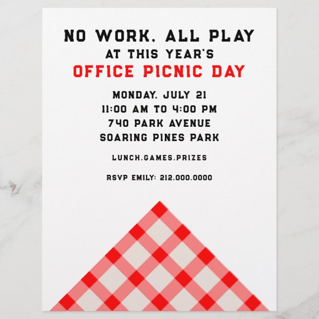 Office Summer Party Flyer (Framsidan)