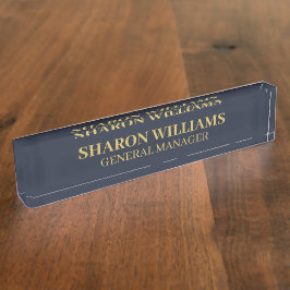 Office Title för Classy Professionell Navy Blue &