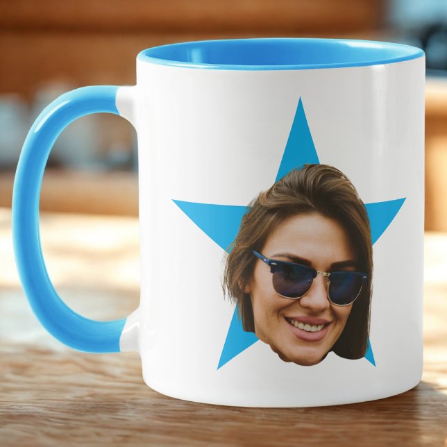 Office TV Show Mugg, Blue Star Ansikte Mugg (Skapare uppladdad)