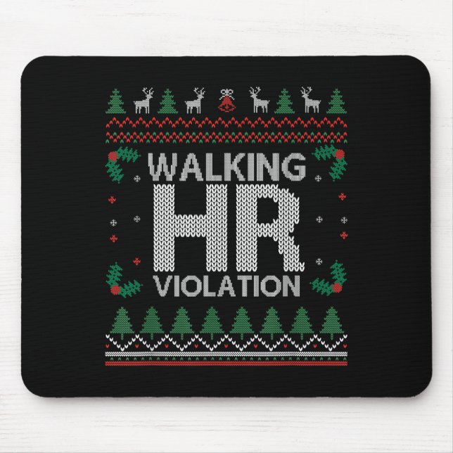Office Ugly Christmas Funny Walking Hr Violation W Musmatta (Framsidan)