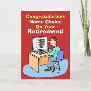 Office Worker, Data eller Computer User Pension Kort