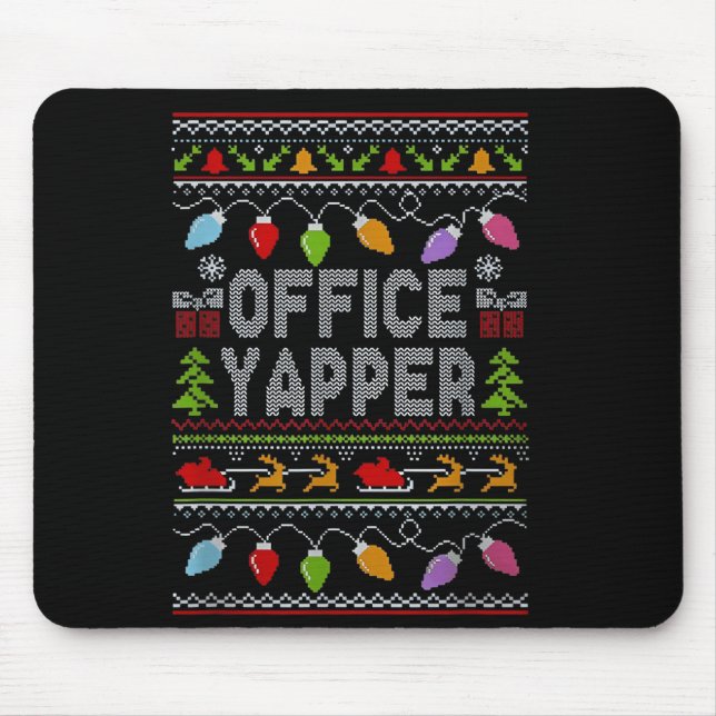 Office Yapper Ugly Sweater Christmas  Musmatta (Framsidan)