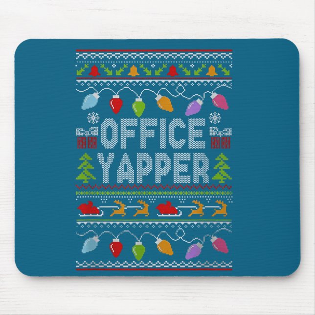 Office Yapper Ugly Sweater Christmas  Musmatta (Framsidan)
