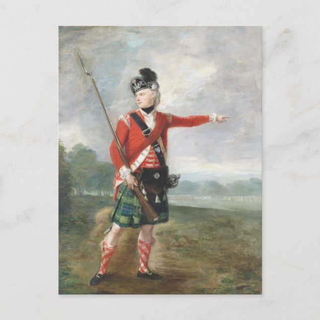 Officer för 73:e foten vykort (Framsida)