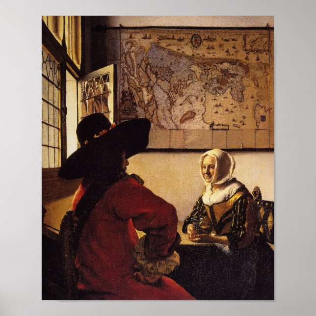 Officer och döende flicka poster (Framsidan)