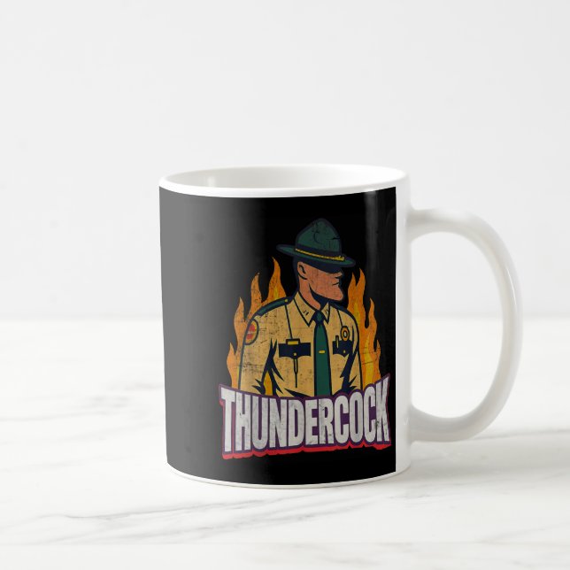Officer Sergeant Cius Thunder Bodycam Funny Meme  Kaffemugg (Höger)