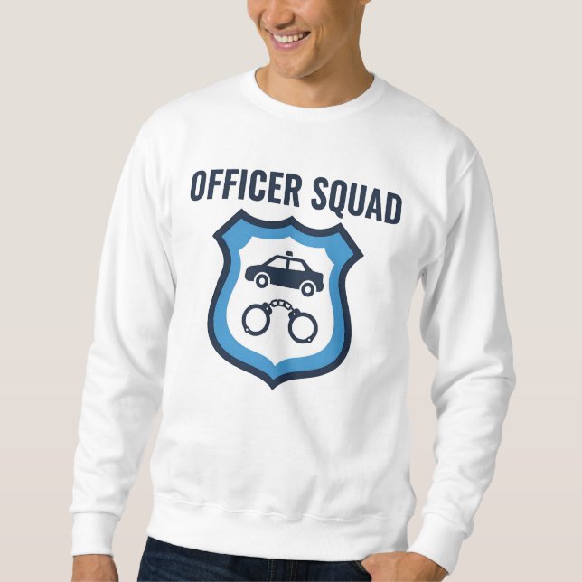 Officer Squad – Police Life Together Lång Ärmad Tröja (Framsida)