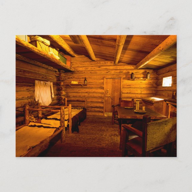 officerare Quarters Fort Clatsop - Lewis and Clark Vykort (Framsida)