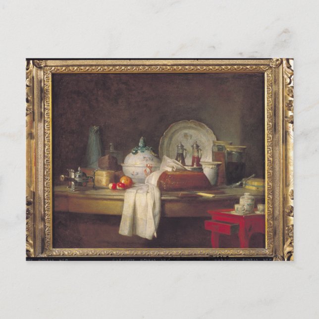 Officersmässen eller Resten av en lunch Vykort (Framsida)