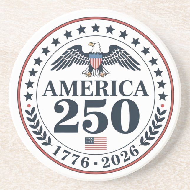 Official America 250th Anniversary Commemorative Underlägg (Framsidan)