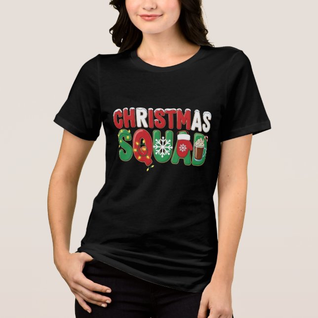 Official Christmas Squad Member | Funny Festive Ty T Shirt (Framsida)