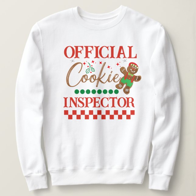 Official Cookie Inspector Sweatshirt - Funny Chris T Shirt (Design framsida)