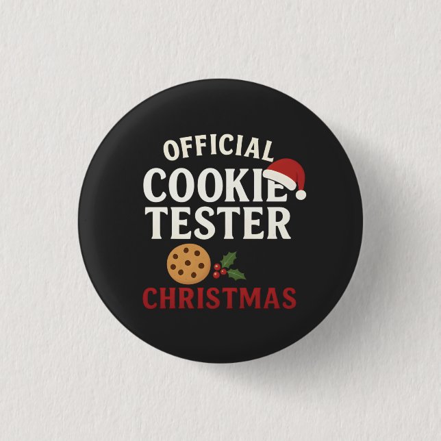 Official Cookie Tester Christmas Tee Knapp (Framsida)