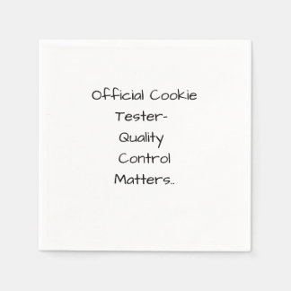 Official Cookie Tester- Quality Control Matters Pappersservett