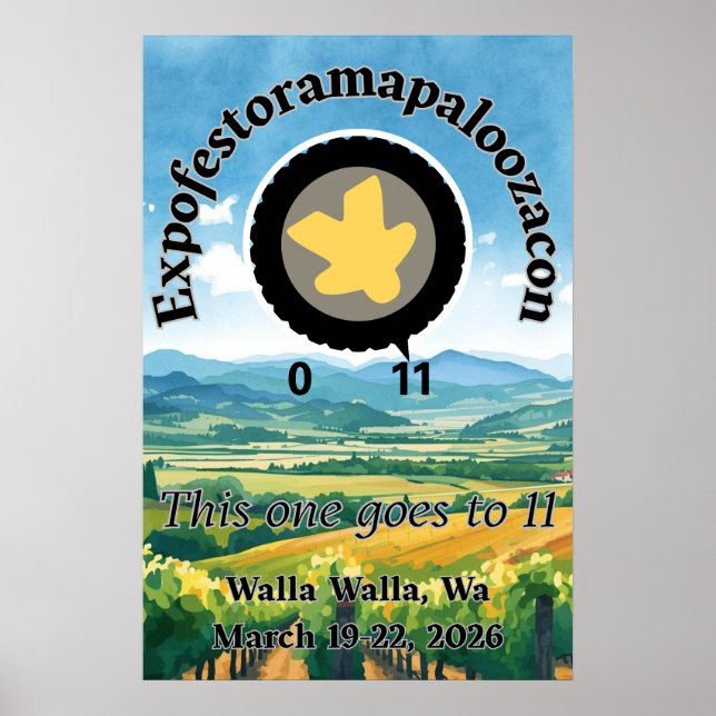 Official EFORP 11 "This One Goes to Eleven" Poster (Framsidan)