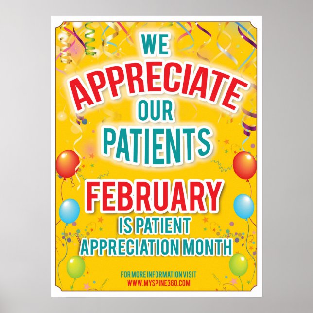 Official February Patient Appreciation Poster (Framsidan)