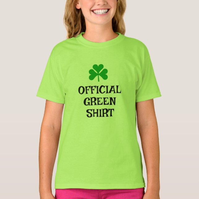 Official Green Shirt for St. Patrick's Day T-Shirt (Framsida)