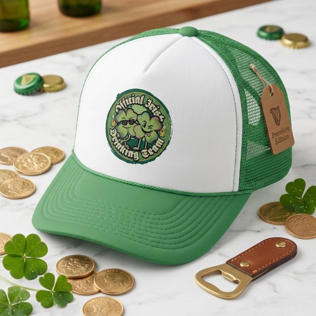 Official Irish Drinking Team St Patricks Day Hat Keps (Skapare uppladdad)