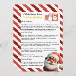 Official Letter from the North Pole for Kids Julkort