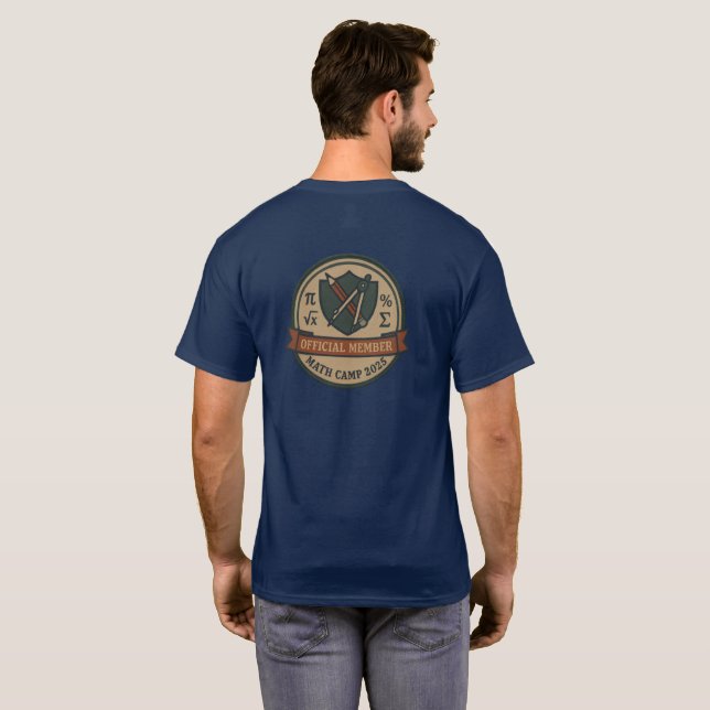 Official Math Camp 2025 Badge Tee (Hel baksida)