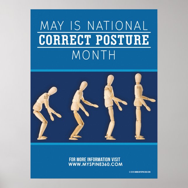 Official May National Correct Posture Month Poster (Framsidan)