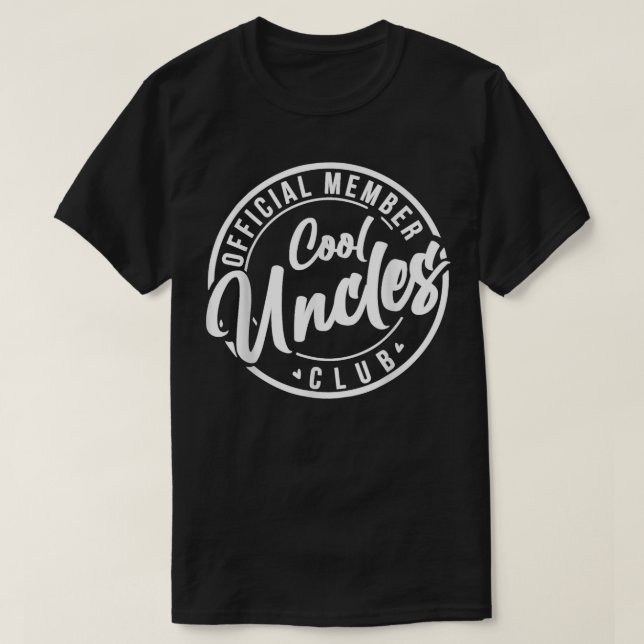 Official member Cool Uncles Club vinage fahers day T Shirt (Design framsida)