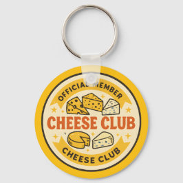 Official Member of the Cheese Club Funny gift Nyckelring