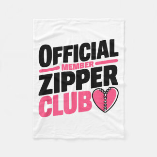 Official Member Zipper Club, Open Heart Byp Surger Fleecefilt
