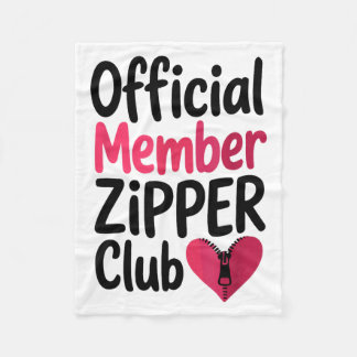Official Member Zipper Club, Open Heart Byp Surger Fleecefilt