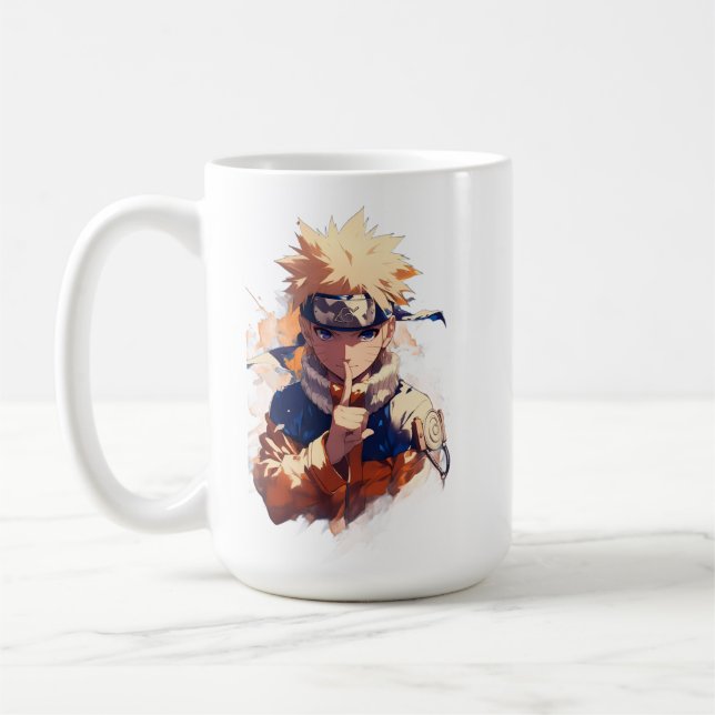 Official Naruto Anime Mug - 11oz Ceramic Coffee Cu Kaffemugg (Vänster)