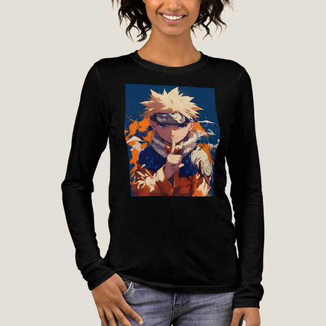 Official Naruto Anime T-Shirt - Premium Tri-Blend  (Framsida)