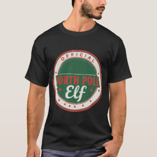 Official North Pole Elf T Shirt