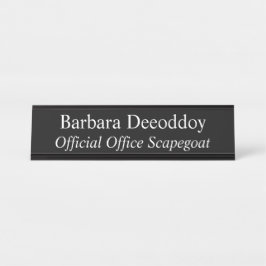 Official Office Scapegoat Black