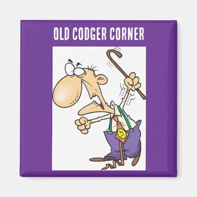 "Official Old Codger Corner" Magnet (Framsidan)