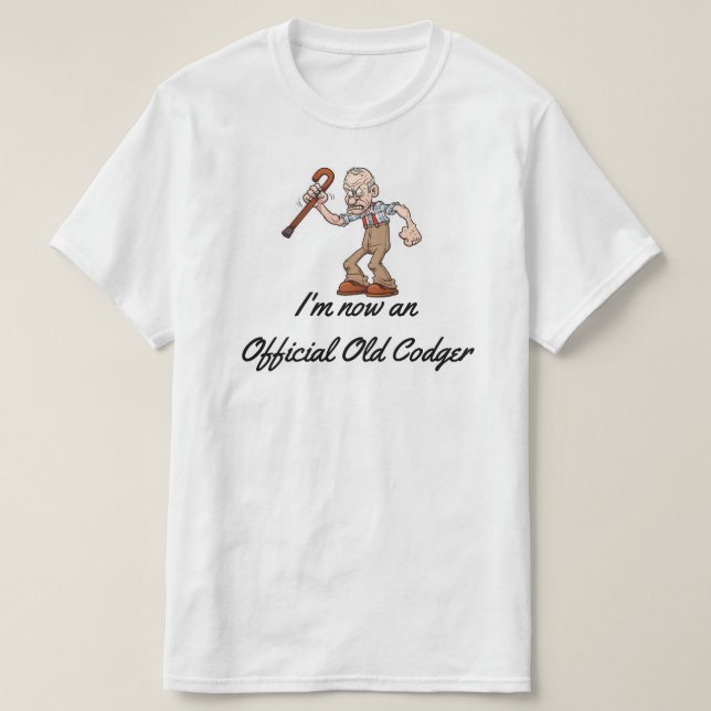 "Official Old Codger" T Shirt (Design framsida)