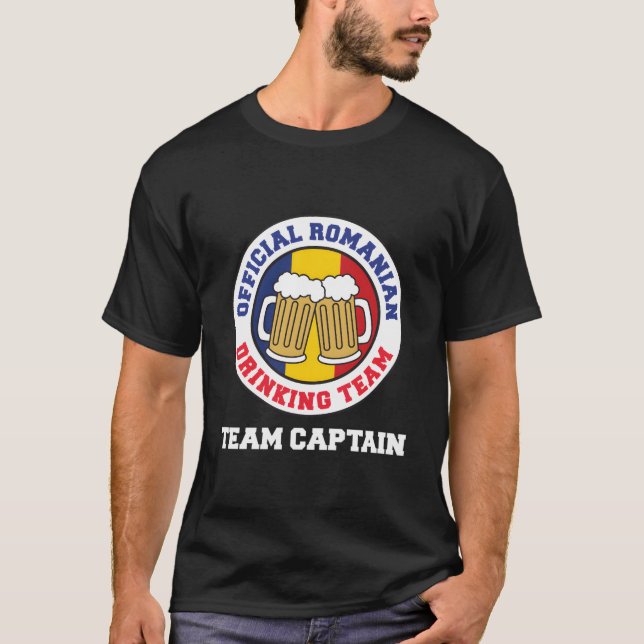 Official Roian Drinking Team Captain T Shirt (Framsida)