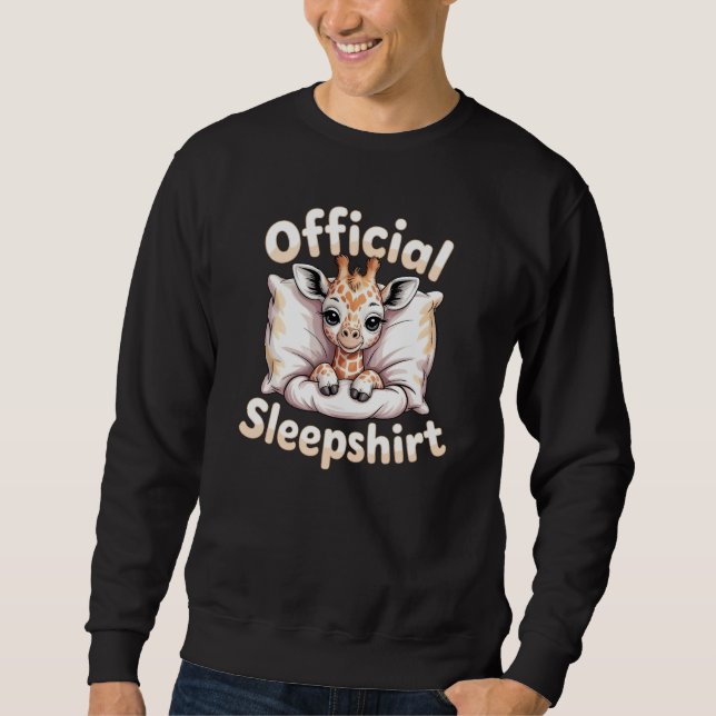  Official Sleepshirt Giraffe Lång Ärmad Tröja (Framsida)