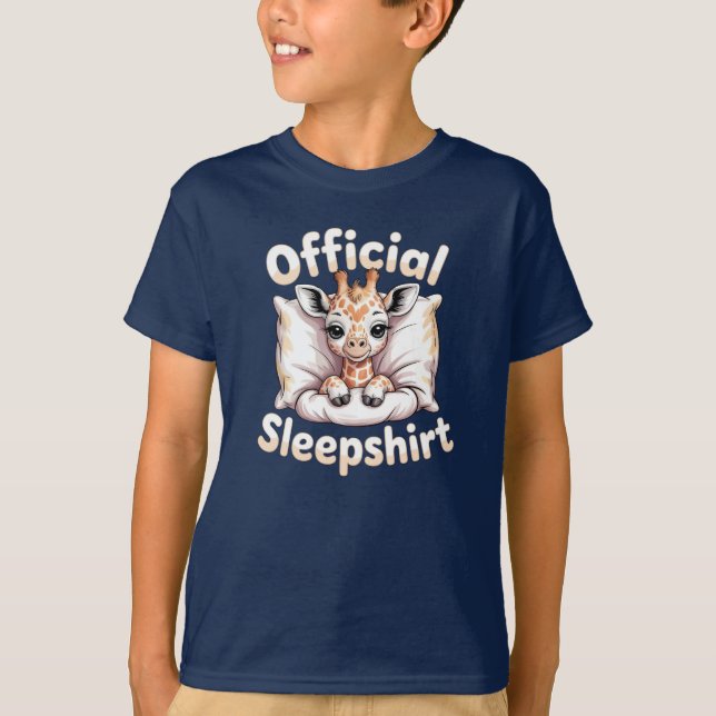  Official Sleepshirt Giraffe T Shirt (Framsida)