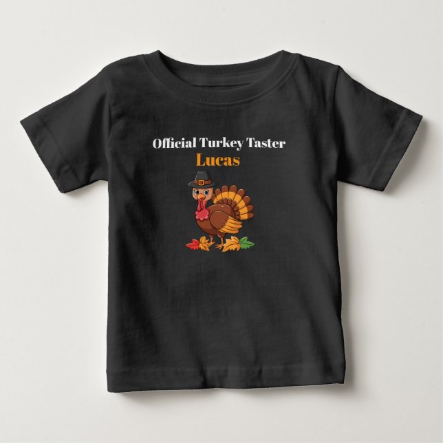 Official Turkey Taster Baby Tee | Thanksgiving (Framsida)