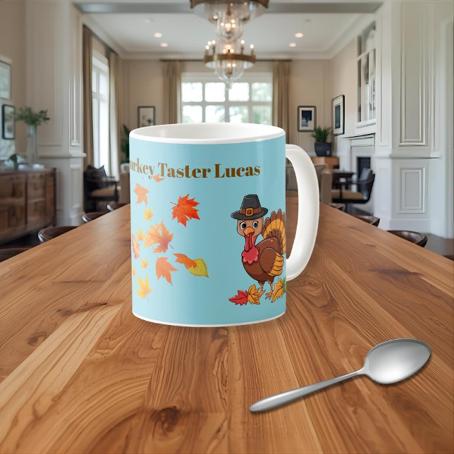 Official Turkey Taster Lucas Thanksgiving Mug Kaffemugg (Skapare uppladdad)