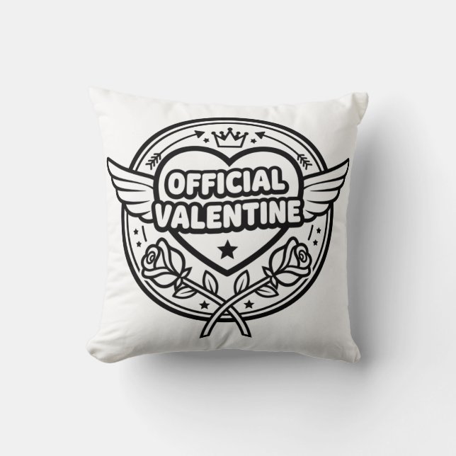Official Valentine Funny Valentine’s Day Love  Kudde (Framsida)