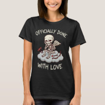 Officially Done With Love Skeleton Cupid Design