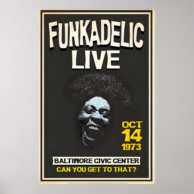 Officially Licensed Funkadelic Maggot Brain Live Poster (Framsidan)