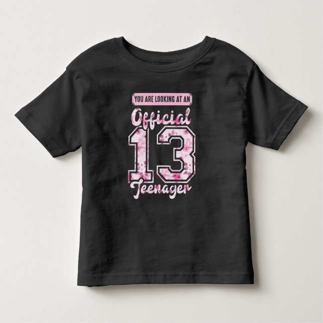 Officiell 13 Tonåring 13 år gammal T Shirt (Framsida)